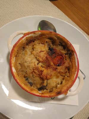 Vegan Moussaka  at 3 Pigs in Rhodes