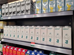 Plant milks at Holland & Barrett in Dublin