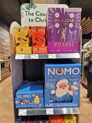 Vegan chocolate at Holland & Barrett in Dublin