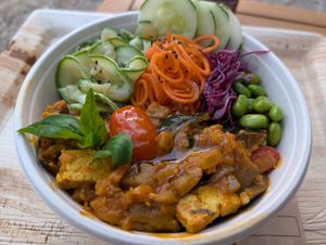 Tofu Bowl at Vegamare in Alghero