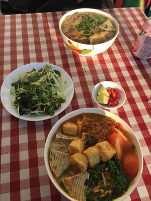 seating outside to watch the buzzing surroundings at Bo De Tam in Prague