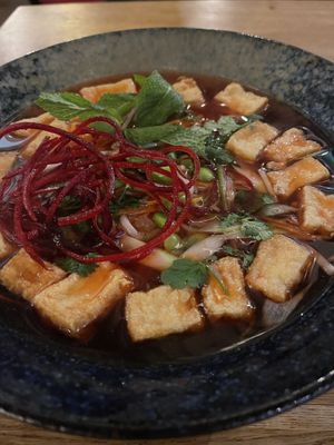 Soup with Tofu  at Veganese Quan Chay in Leipzig