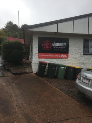 View from the road at Elements Cafe in Montville