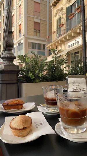 Vegan pasticciotto and Leccese coffee at Caffè Alvino in Lecce