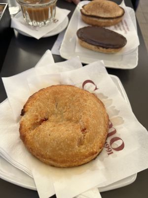 Vegan Rustico (vegan Fruttone and Pasticciotto in the background)  at Caffè Alvino in Lecce