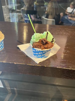 Vegan Mint Cookies and cream and Belgian Chocolate   at La Dolce Vita in Oakville