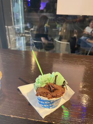 Vegan Mint Cookies and cream and Belgian Chocolate   at La Dolce Vita in Oakville