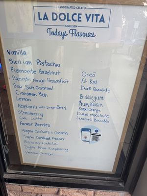 All flavours - All Vegan  at La Dolce Vita in Oakville
