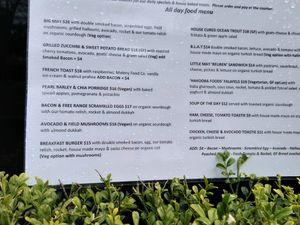 Menu at Little May Espresso in Montville