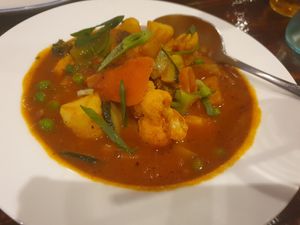 Veggie curry was tasty at 8 Sisters Cafe & Grill in Bendigo