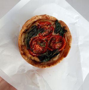 quiche (mini!) at Thanks Vegan in Gyeonggi-do