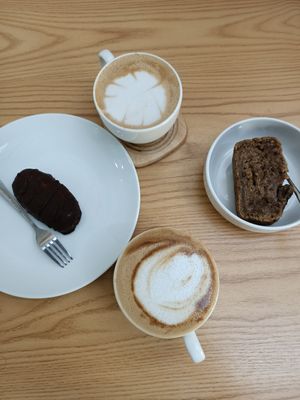 Bounty, Banana bread and cashewccinos. at KURUMI in Da Nang