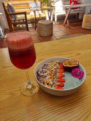 Kurumi Smoothie bowl and "Like a wine" juice.. seriously so yummy at KURUMI in Da Nang
