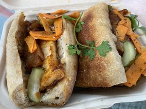 Tofu baguette, very tasty!  at KURUMI in Da Nang