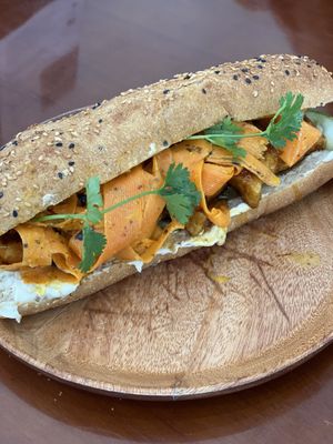Smoked tofu banh mi - Delicious   at KURUMI in Da Nang