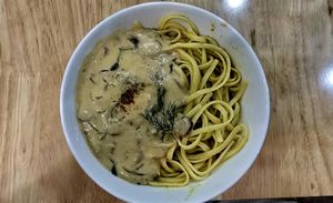 Pasta stroganoff at KURUMI in Da Nang