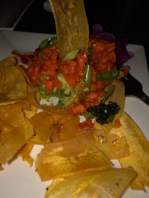 Tartare  at Jonny NoBones at the Old Riverhouse Vegan Village in Fort Lauderdale