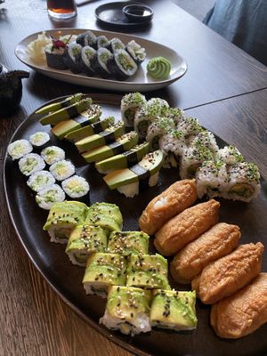 All vegan all you can eat! 🤤🍱🌱 at Hofu in Koege