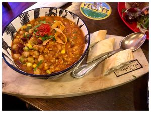 Chili sin Carne #Veganuary at Hüftgold Essen und Trinken in Monschau