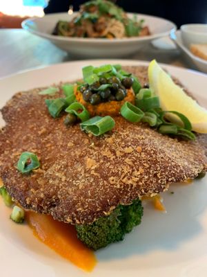 Seitan cutlet.  at Komppeli in Turku