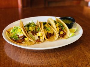 Tacos al pastor  at BaoVegan in Cancun