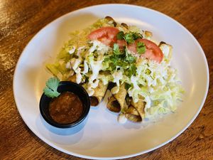 Flautas  at BaoVegan in Cancun