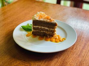 Carrot cake   at BaoVegan in Cancun