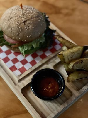Vegan Beyond Meat Burger at BaoVegan in Cancun