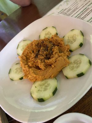 Chipotle hummus at BaoVegan in Cancun