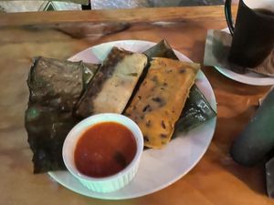 Tamales.  at BaoVegan in Cancun