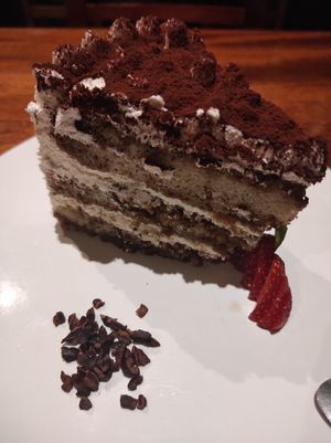 Delicious Vegan Tiramisú. at BaoVegan in Cancun