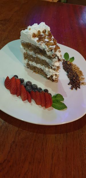 Carrot cake at BaoVegan in Cancun