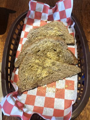 Garlic bread appetizer  at BaoVegan in Cancun