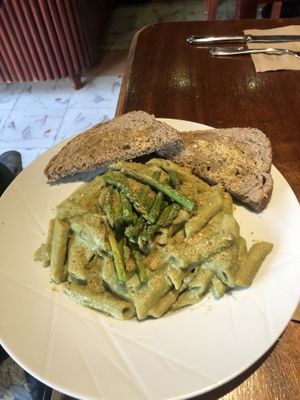 Pesto pasta  at BaoVegan in Cancun