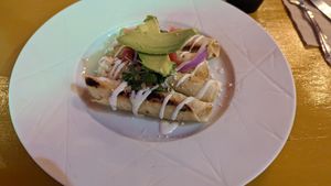 Fried tacos at BaoVegan in Cancun