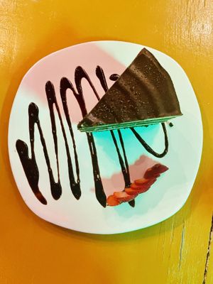 Snickers cake 🍫  at BaoVegan in Cancun