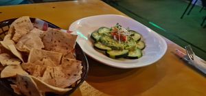Guacamole with topotos at BaoVegan in Cancun