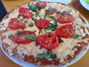 Marguerita pesto at BaoVegan in Cancun