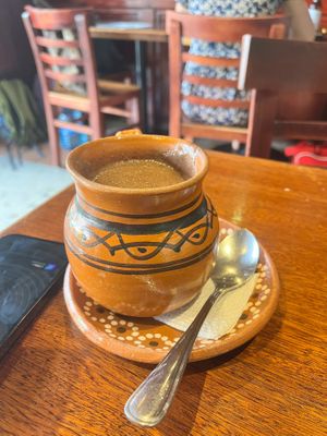 Vegan hot cocoa was so good! at BaoVegan in Cancun