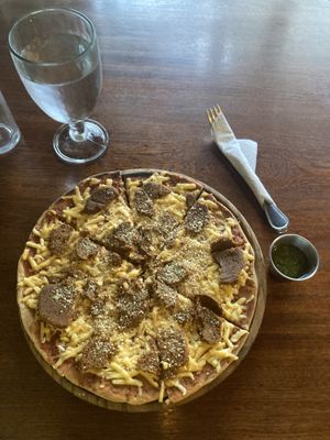 Pepperoni pizza   at BaoVegan in Cancun