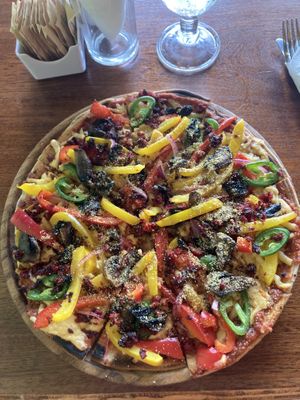 Pizza vive Mexicana  at BaoVegan in Cancun