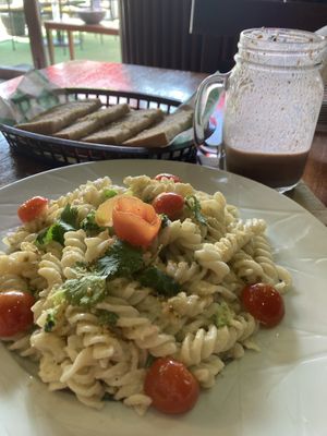 Pasta Alfredo at BaoVegan in Cancun