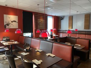 Inside  at Lucky Sushi in Koege