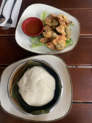 Bao + I don’t remember the name  at Comcha Vegan in Berlin