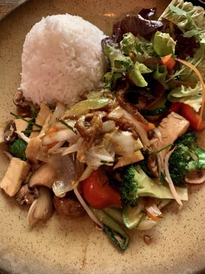 A big plate of food!  at Comcha Vegan in Berlin