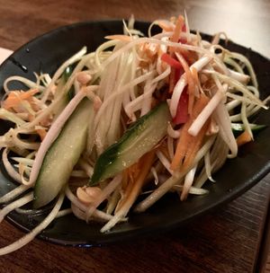 Papaya salad, super fresh!  at Comcha Vegan in Berlin