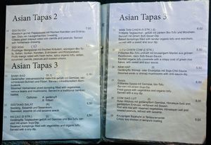 Menu pages at Comcha Vegan at Comcha Vegan in Berlin
