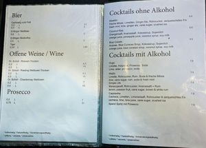 Menu pages at Comcha Vegan at Comcha Vegan in Berlin