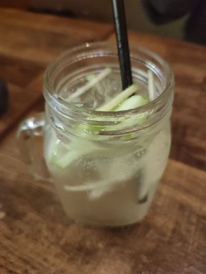 Apple lemonade that was good at Comcha Vegan in Berlin