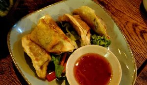 Gyosas at Comcha Vegan in Berlin